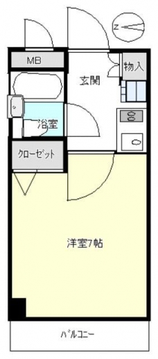ライオンズマンション並木北公園の間取り図