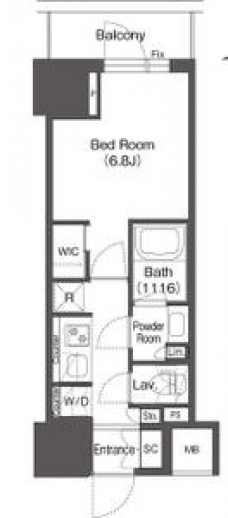 コンフォリア東上野の間取り図