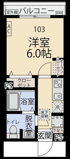 未来館南浦和の間取り図