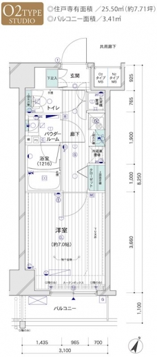 メインステージTOKYO・NORTH　HY'ｓの間取り図