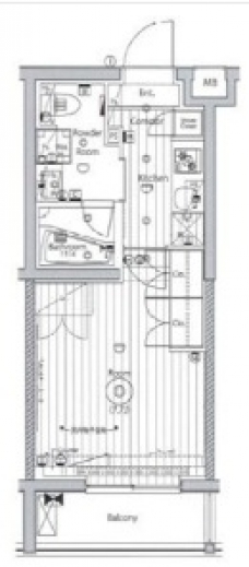 メイクス氷川台アジールコートの間取り図