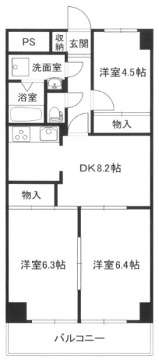グリーンヴィラ東川口の間取り図