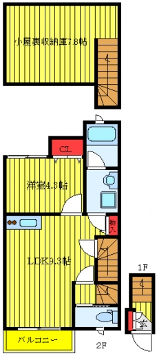 アウラ前野台の間取り図