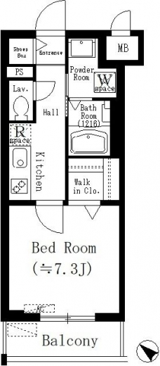ルーチェ六義園の間取り図
