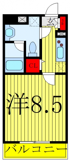RELUXIA赤羽志茂の間取り図
