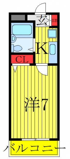 グリーンヒルハイツ７の間取り図