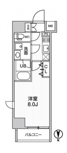 ジェノヴィア南千住Ⅲスカイガーデンの間取り図
