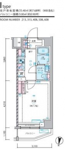 ジェノヴィア練馬春日町スカイガーデンの間取り図