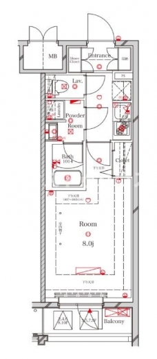 アルテカーサプレスト北千住 の間取り図