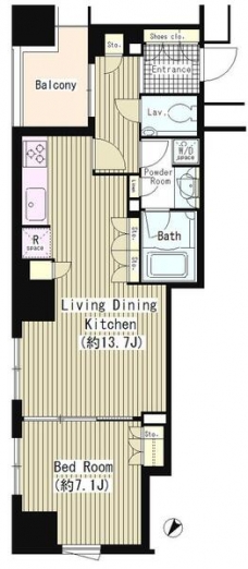 パークコート・ジオ永田町の間取り図