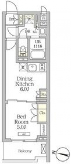 ミレーネ滝野川の間取り図