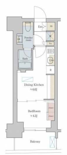 Brillia ist 町屋の間取り図