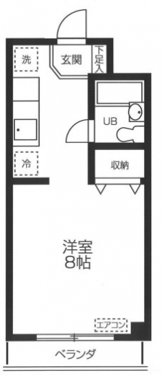 コーポ市川の間取り図