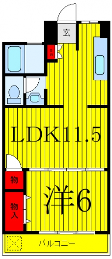 サアラ成増の間取り図