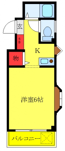 パラドール常盤Ⅰの間取り図