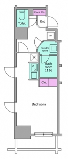 レジディア九段下の間取り図