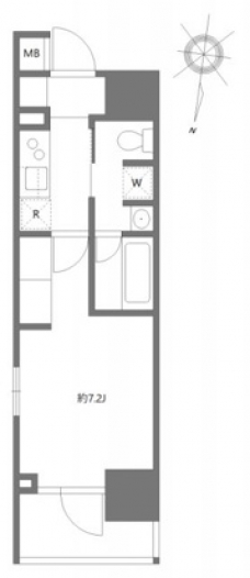 アジールコート板橋本町の間取り図