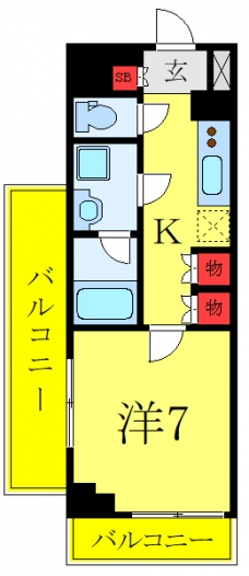 KDXレジデンス中板橋の間取り図