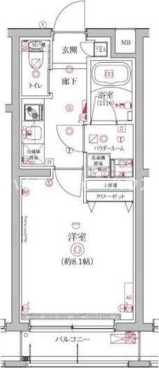 クオリタス護国寺の間取り図