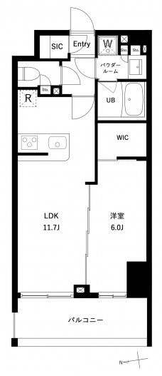 アーバンパーク綾瀬ＷＥＳＴの間取り図