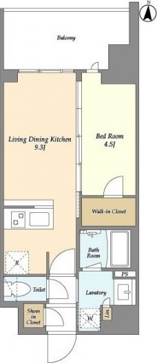 プライマル三ノ輪の間取り図