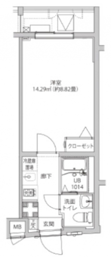 ＬＵＭＥＥＤ飯田橋の間取り図