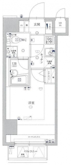プレステージ新板橋の間取り図