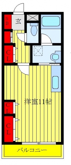 ヴィラージュシャルマンの間取り図