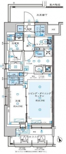 サンクレイドル川口並木の間取り図