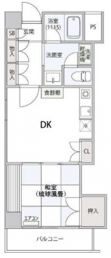 コンフォート文京小石川の間取り図