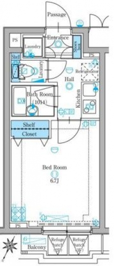 グラントゥルース大山幸町の間取り図