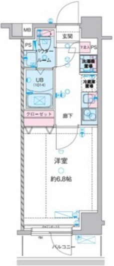 GENOVIA西川口Ⅳの間取り図