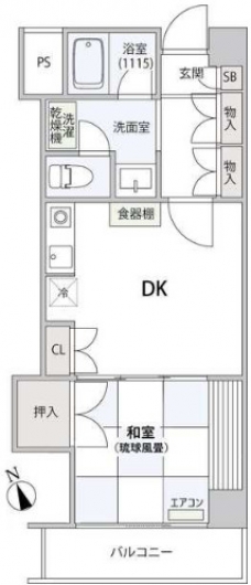 コンフォート文京小石川の間取り図
