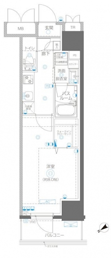 アルファレジデンシア南千住の間取り図