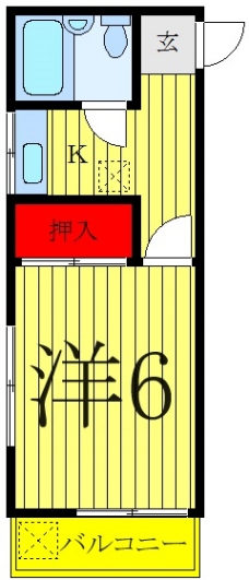 コーポかつらの間取り図