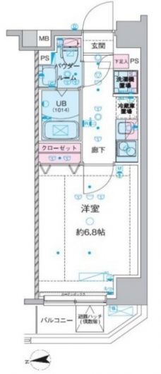 GENOVIA西川口Ⅳの間取り図