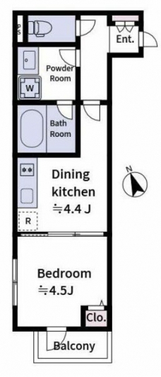 ラヴィエール上中里の間取り図