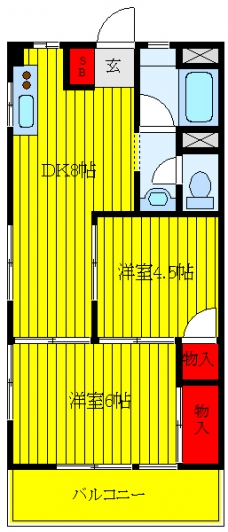 サンケイコーポの間取り図