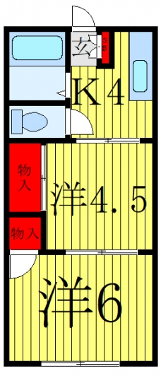 コーポ島村の間取り図