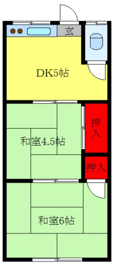 桜荘の間取り図