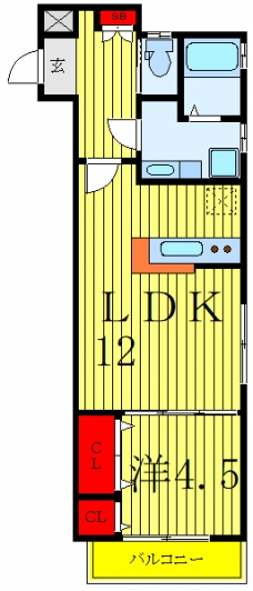 ＯＲＩＯＮ小豆沢の間取り図