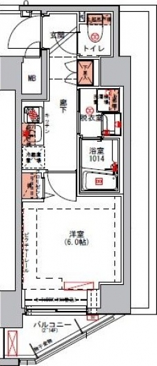 ハーモニーレジデンス山手大塚#002の間取り図