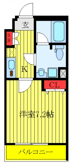 RELUXIA板橋区役所前の間取り図