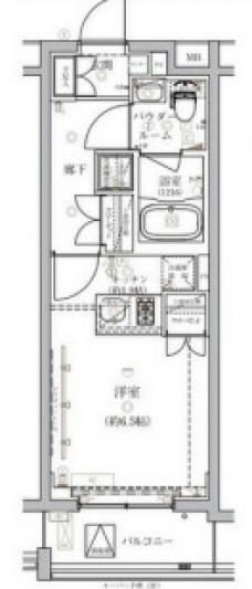 ベルシード板橋本町プレミアの間取り図