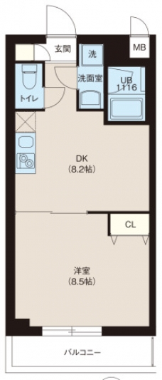 レオーネ志村坂上の間取り図