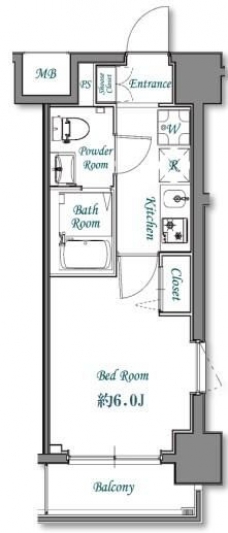 Ｎ－ｓｔａｇｅ武蔵浦和の間取り図