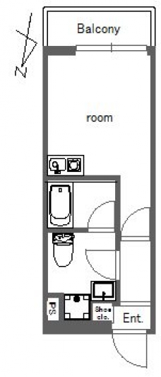ラレーブ蓮根の間取り図