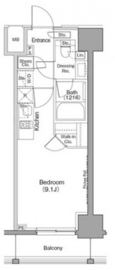 ザ・パークハビオ巣鴨の間取り図