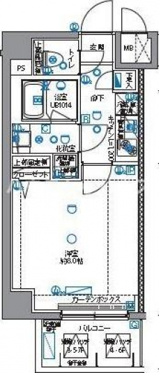 パティーナ十条の間取り図