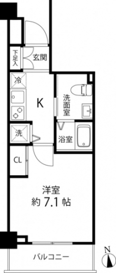 蓮根レジデンスの間取り図